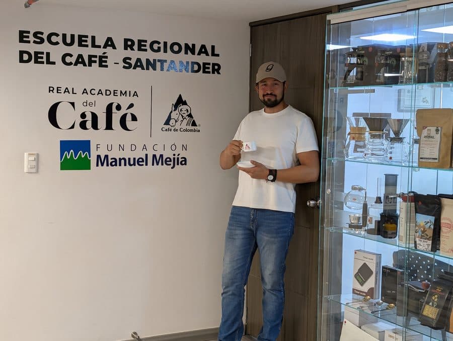 Banco de pruebas de café en Piedecuesta